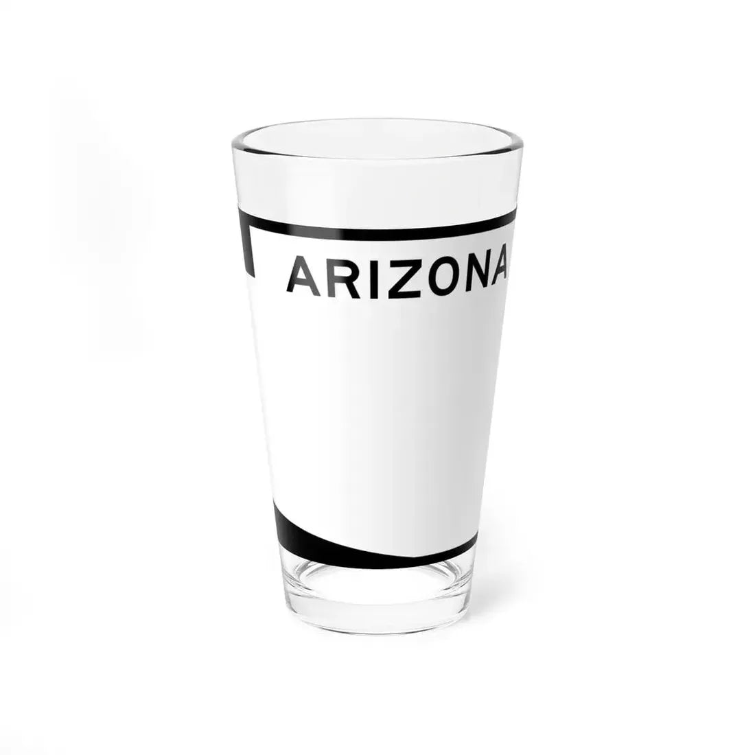 Arizona blank wide (Arizona) (Road Sign) Pint Glss 16oz 16oz - Go Mug Yourself