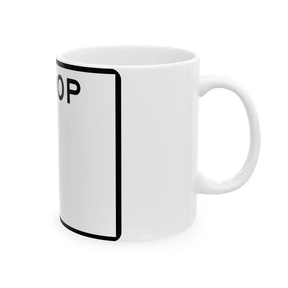 Arizona Loop blank (Arizona) (Road Sign) White Coffee Mug - Go Mug Yourself