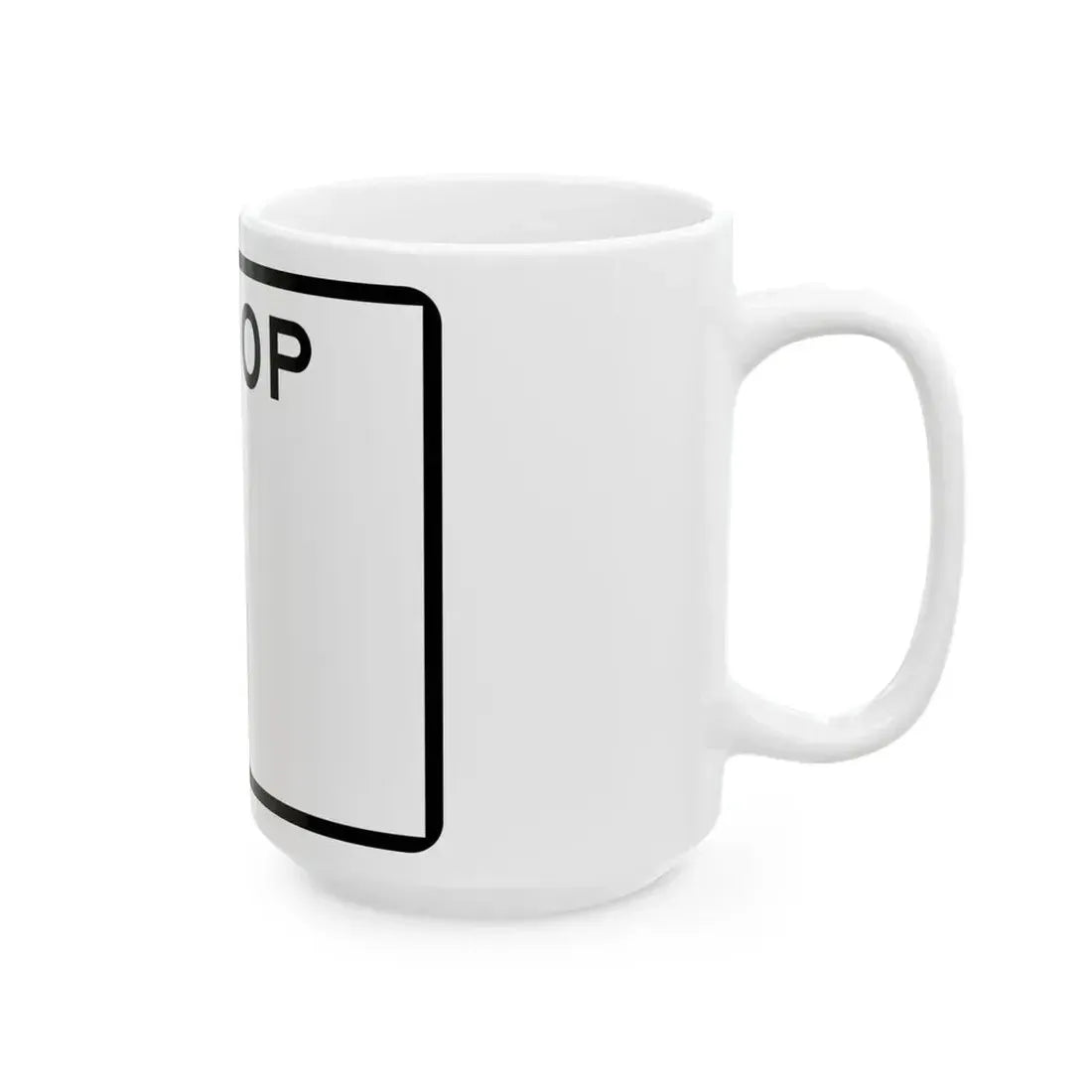 Arizona Loop blank (Arizona) (Road Sign) White Coffee Mug - Go Mug Yourself