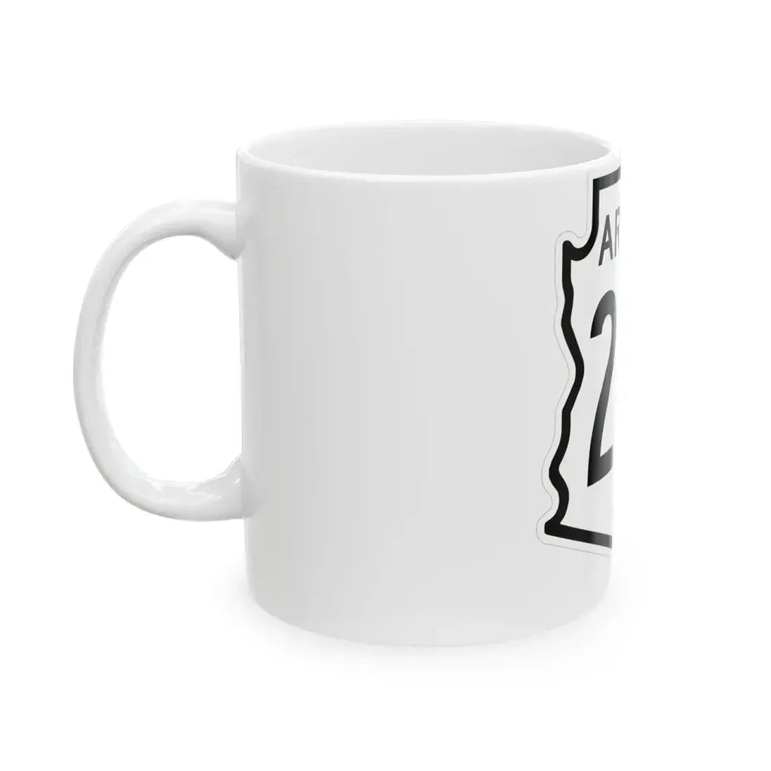 Arizona XX 1956 (Arizona) (Road Sign) White Coffee Mug - Go Mug Yourself