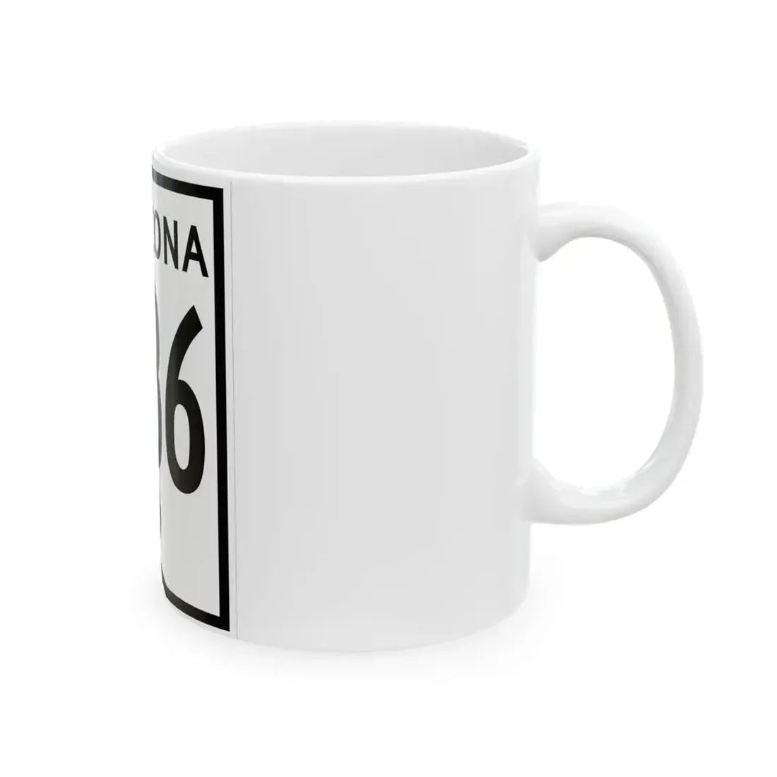 Arizona XX 1956 (Arizona) (Road Sign) White Coffee Mug - Go Mug Yourself
