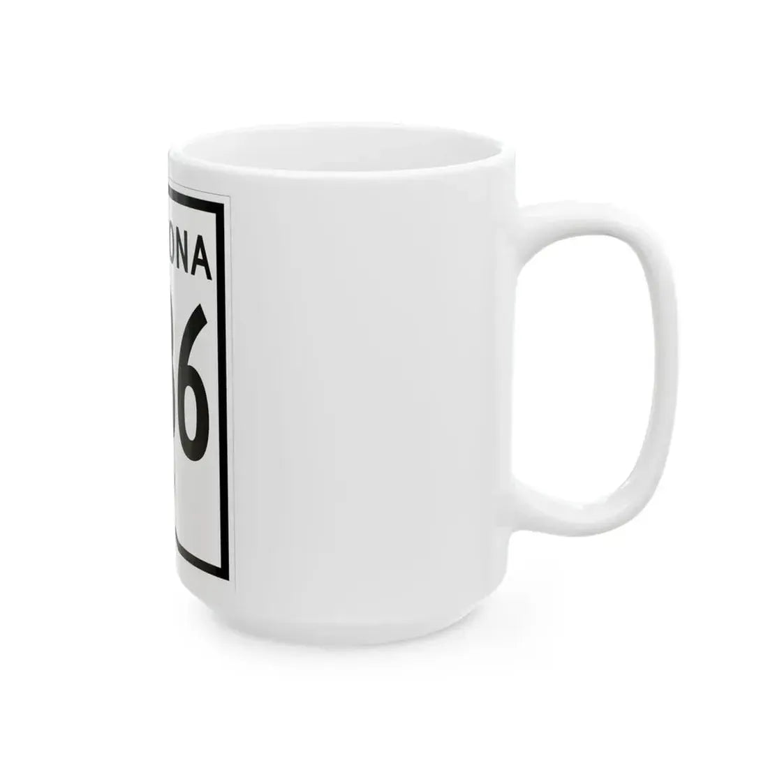 Arizona XX 1956 (Arizona) (Road Sign) White Coffee Mug - Go Mug Yourself