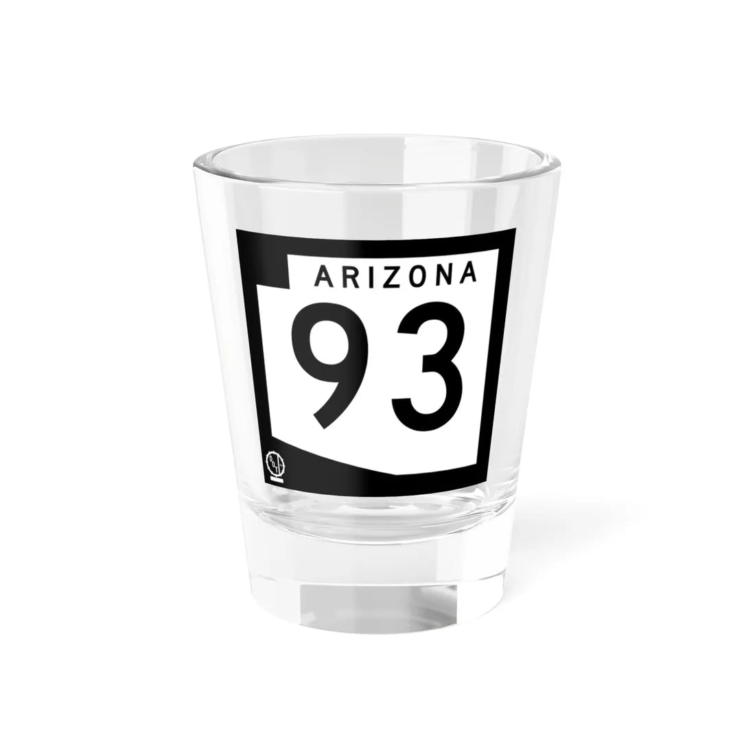 Arizona XX 1978 (Arizona) (Road Sign) Shot Glass 1.5oz 1.5oz - Go Mug Yourself