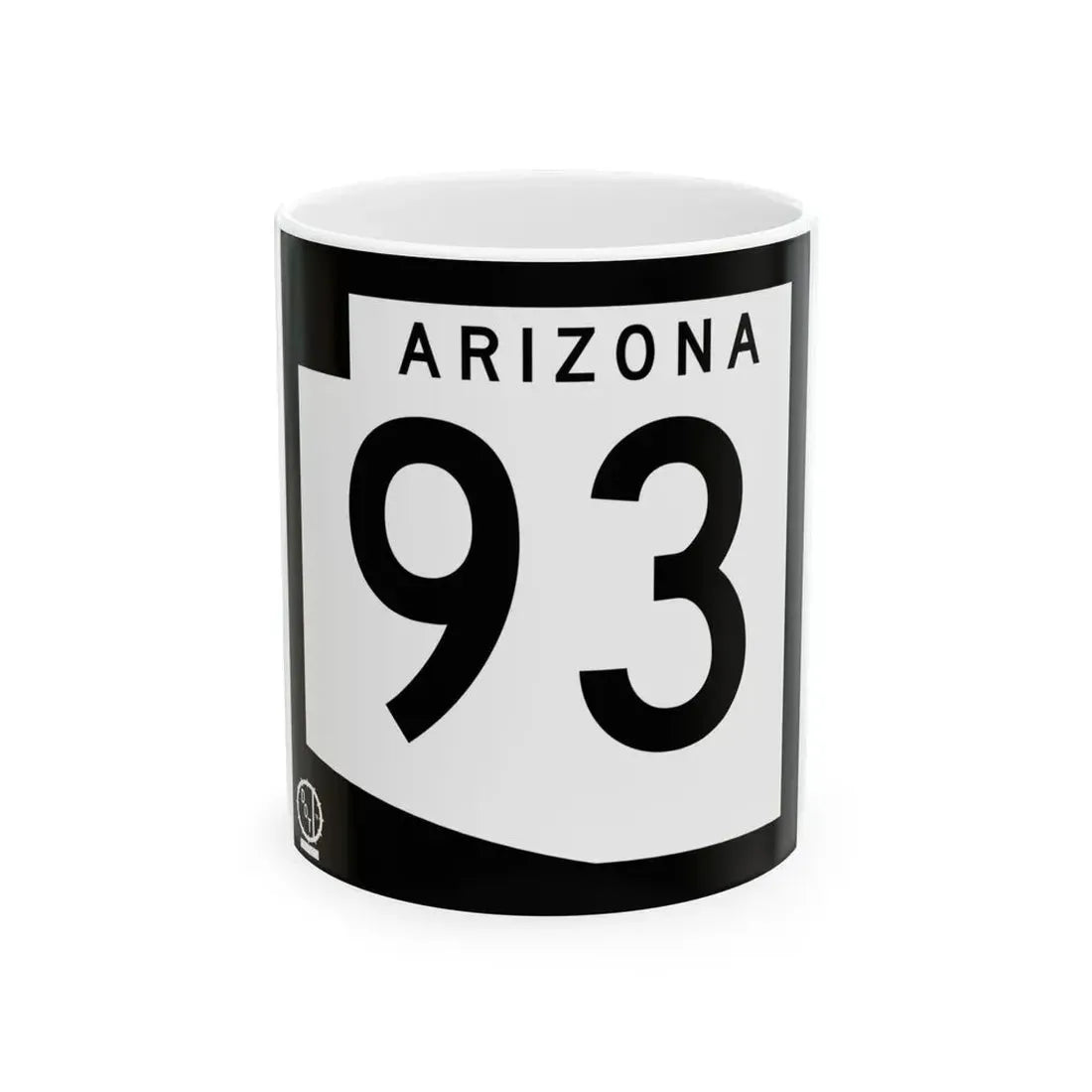 Arizona XX 1978 (Arizona) (Road Sign) White Coffee Mug 11oz - Go Mug Yourself