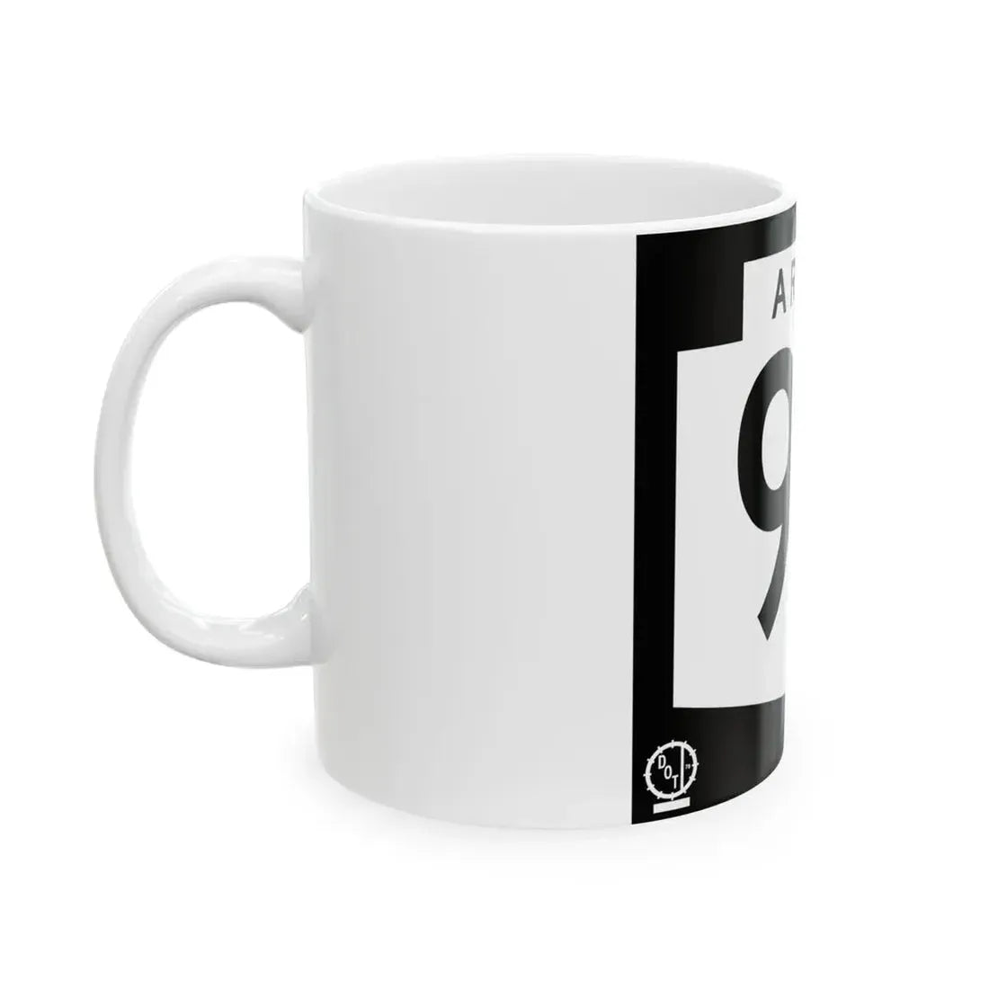 Arizona XX 1978 (Arizona) (Road Sign) White Coffee Mug - Go Mug Yourself