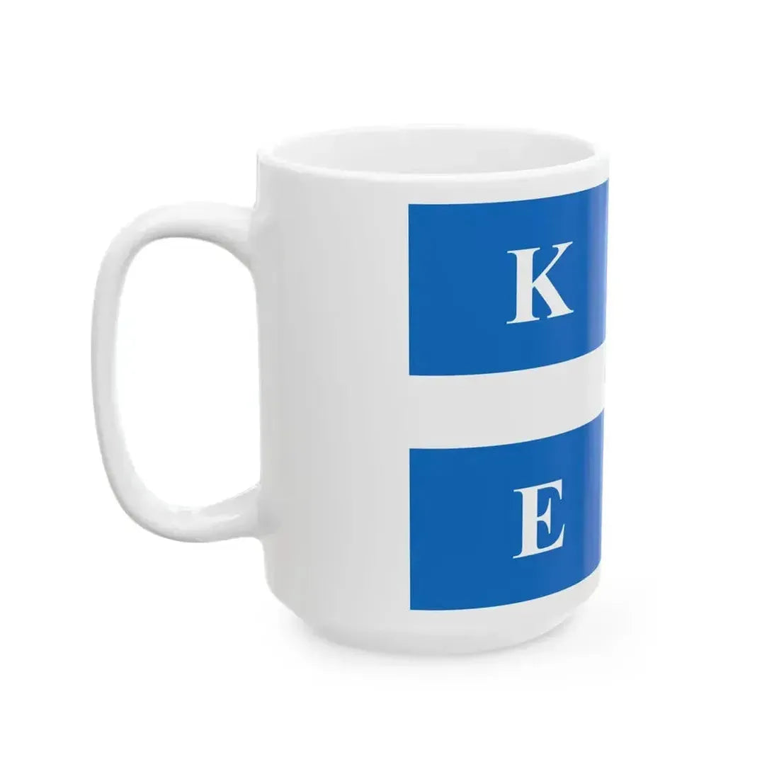 Arkadi Cretan flag (Greece) White Coffee Mug - Go Mug Yourself