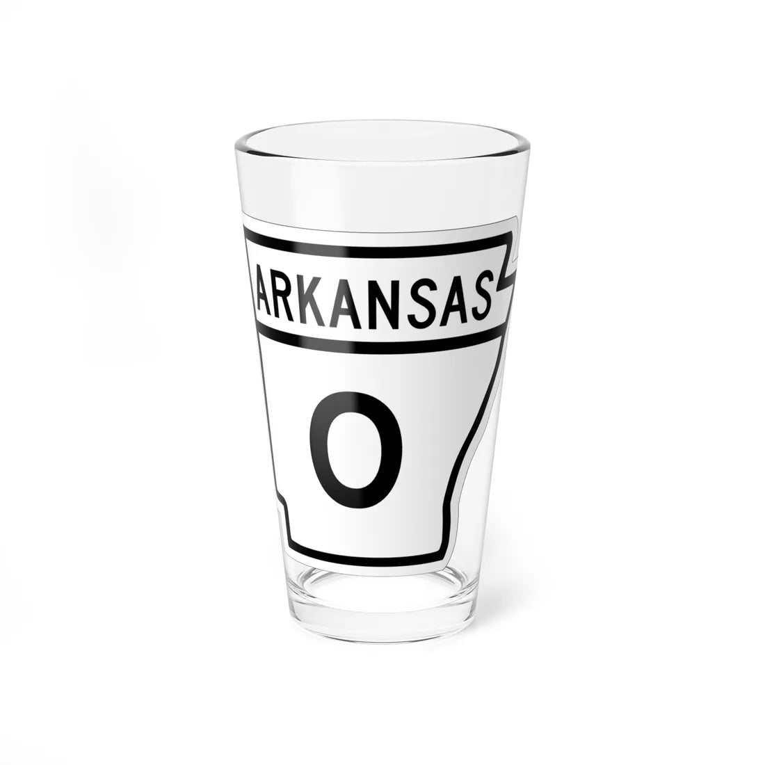 Arkansas 00 1948 (Arkansas) (Road Sign) Pint Glss 16oz 16oz - Go Mug Yourself