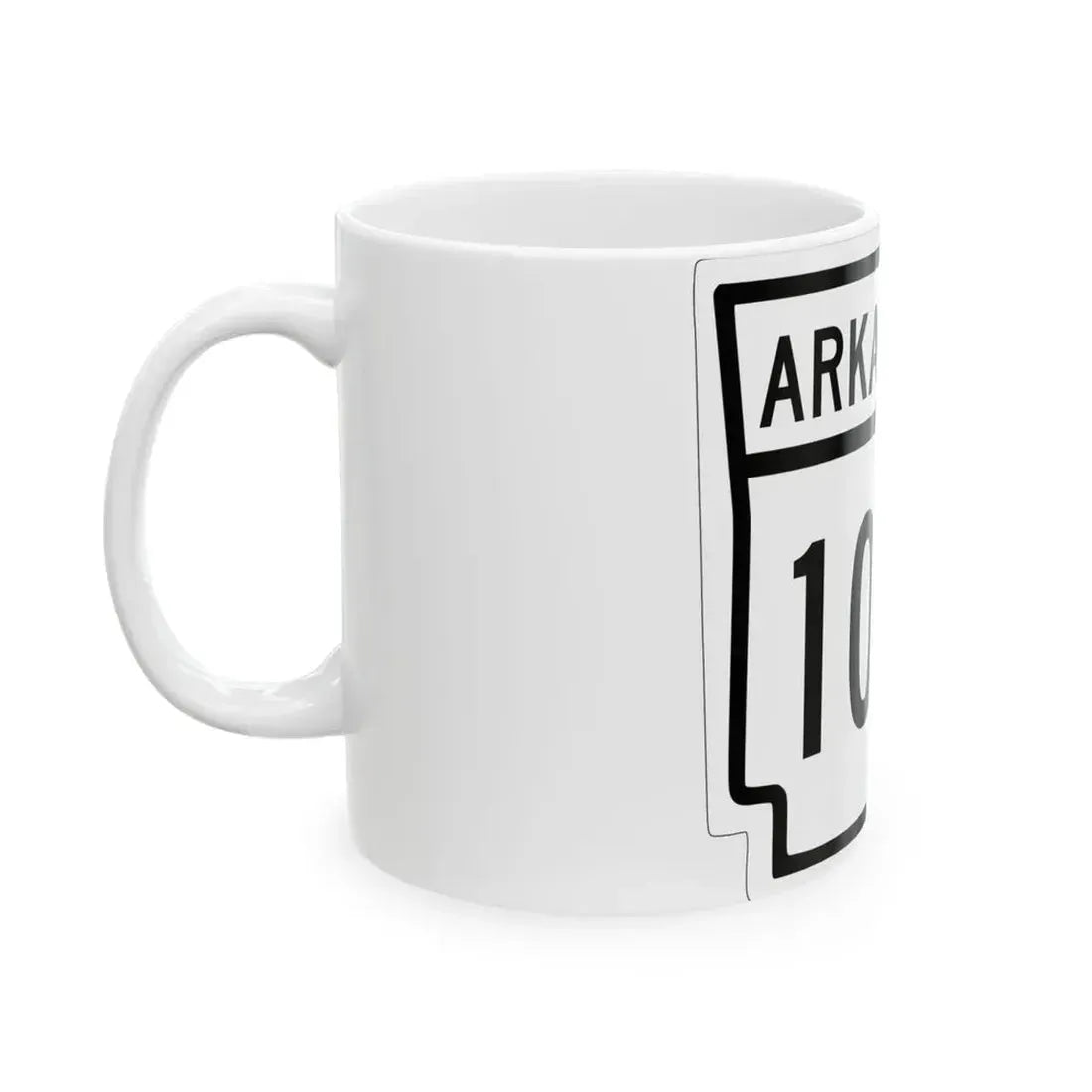Arkansas 100 1948 (Arkansas) (Road Sign) White Coffee Mug - Go Mug Yourself