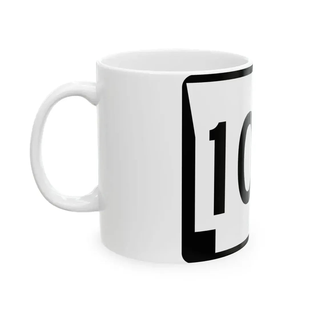Arkansas 100 (Arkansas) (Road Sign) White Coffee Mug - Go Mug Yourself
