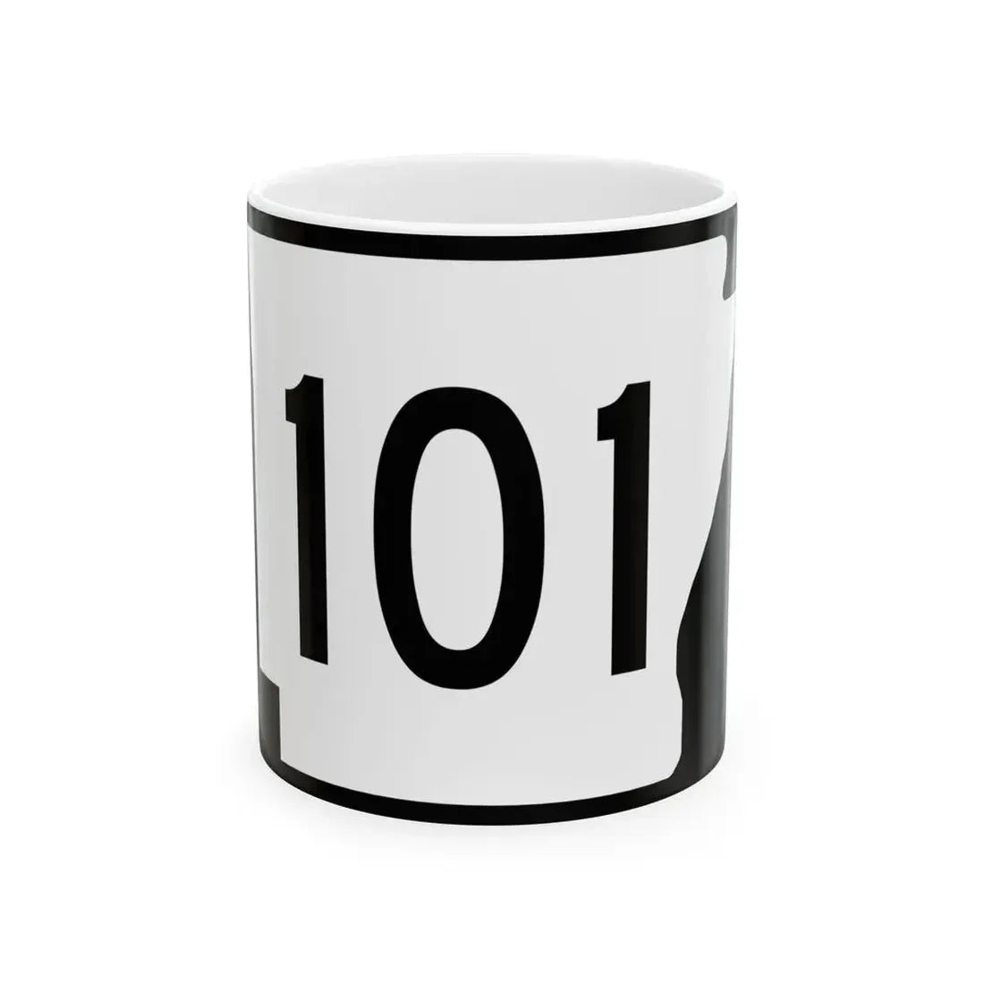 Arkansas 101 (Arkansas) (Road Sign) White Coffee Mug 11oz - Go Mug Yourself