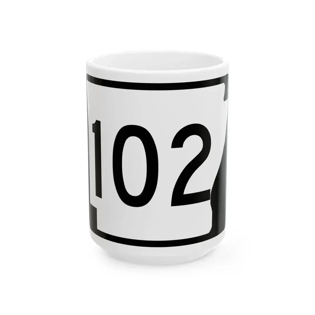 Arkansas 102 (Arkansas) (Road Sign) White Coffee Mug - Go Mug Yourself
