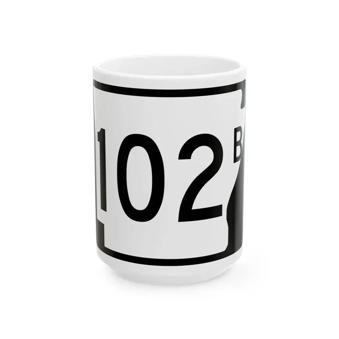 Arkansas 102B (Arkansas) (Road Sign) White Coffee Mug 15oz - Go Mug Yourself