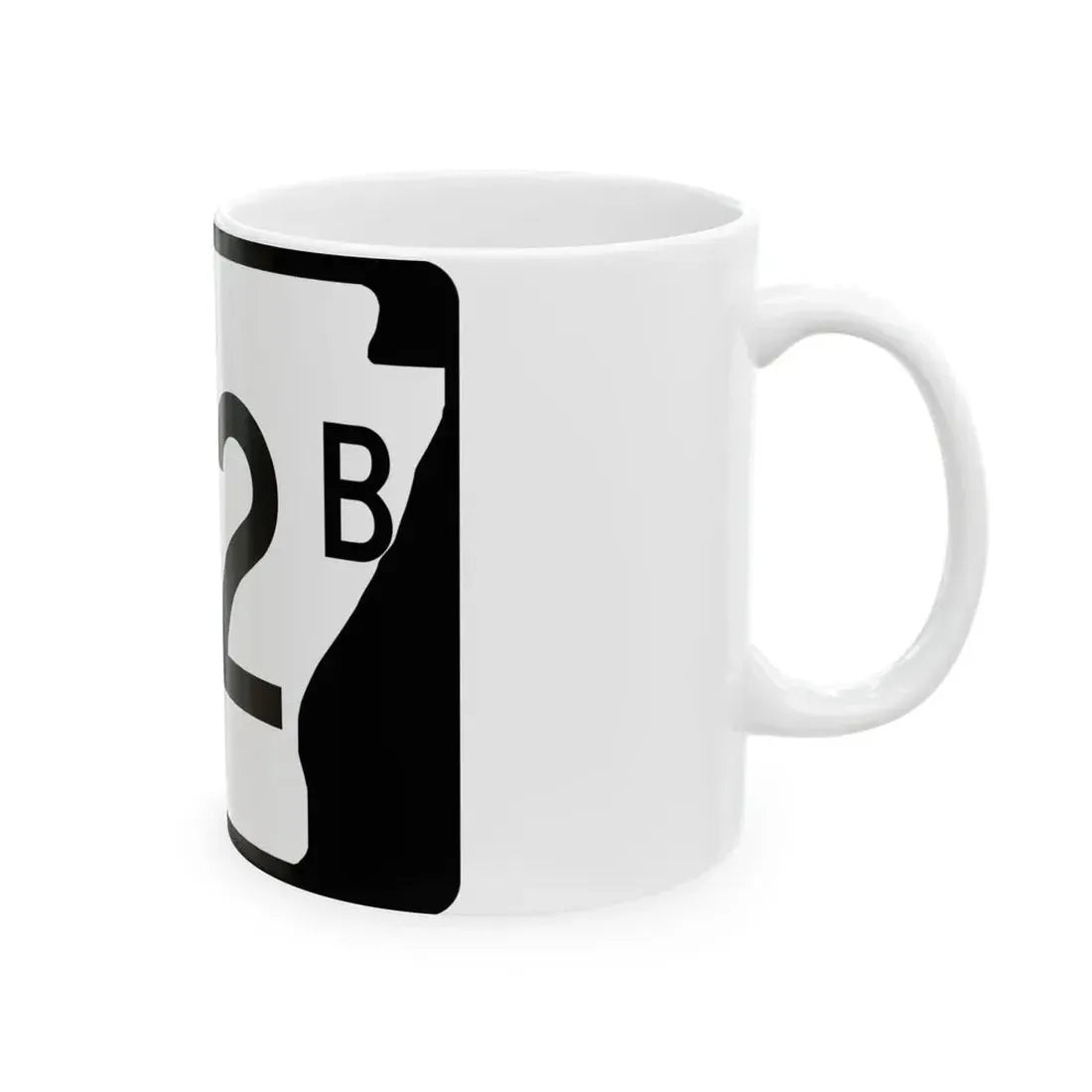 Arkansas 102B (Arkansas) (Road Sign) White Coffee Mug - Go Mug Yourself