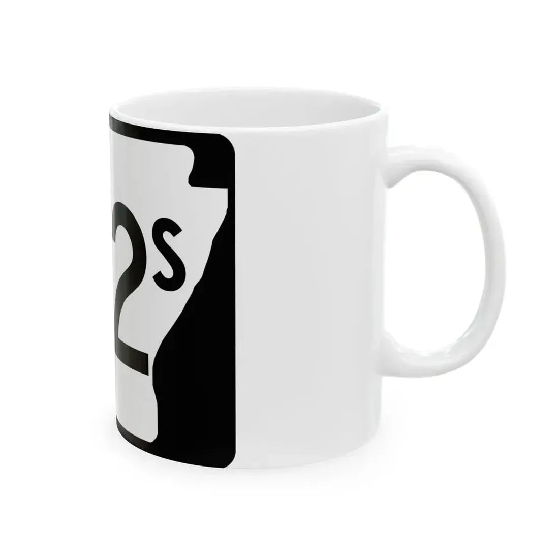 Arkansas 102S (Arkansas) (Road Sign) White Coffee Mug - Go Mug Yourself