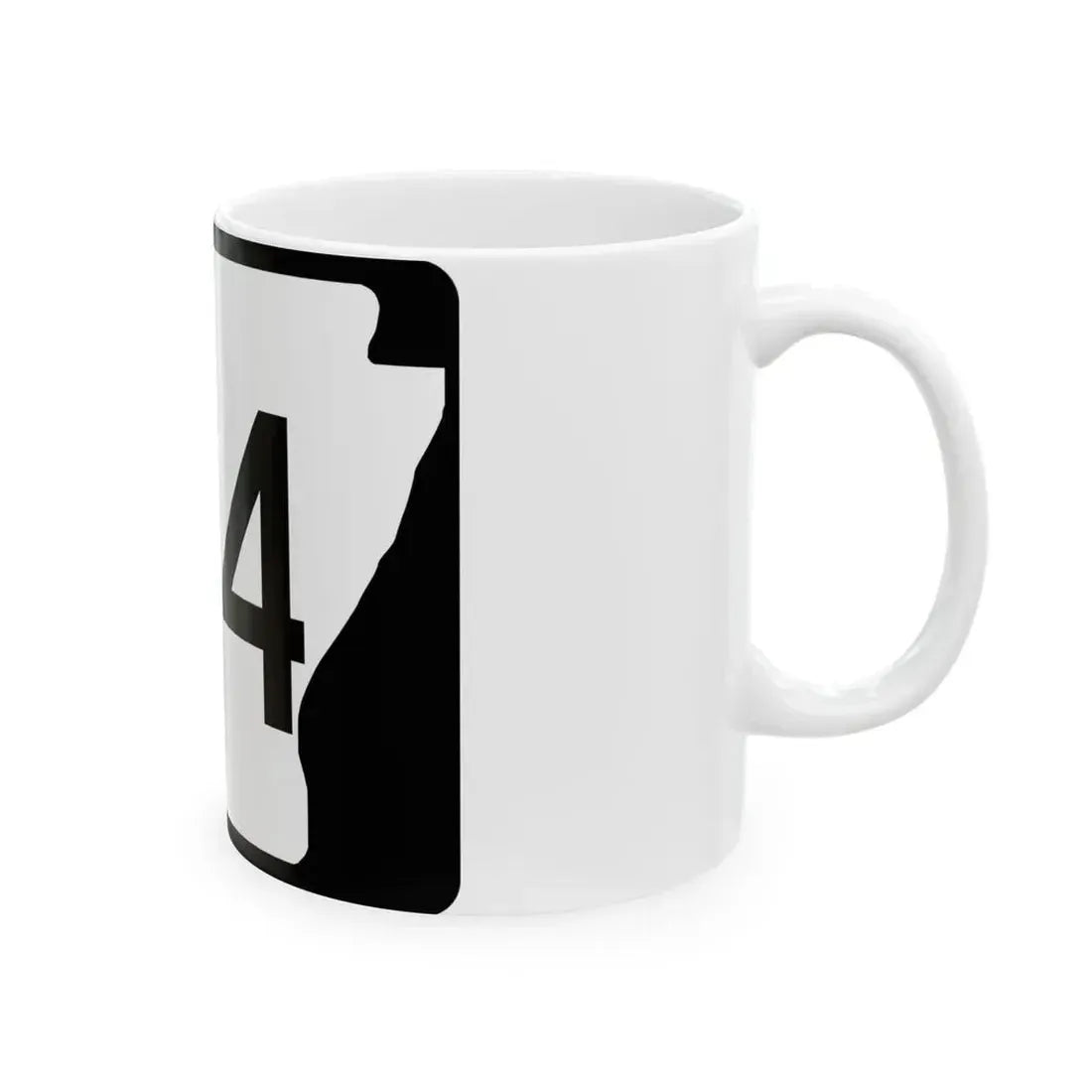 Arkansas 104 (Arkansas) (Road Sign) White Coffee Mug - Go Mug Yourself