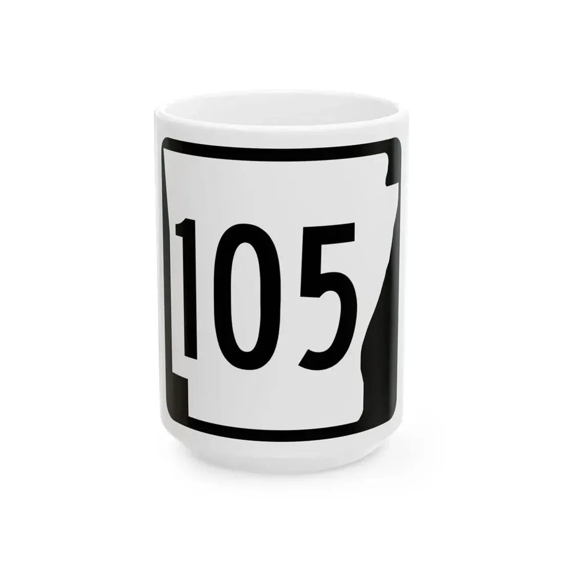 Arkansas 105 1970 (Arkansas) (Road Sign) White Coffee Mug - Go Mug Yourself