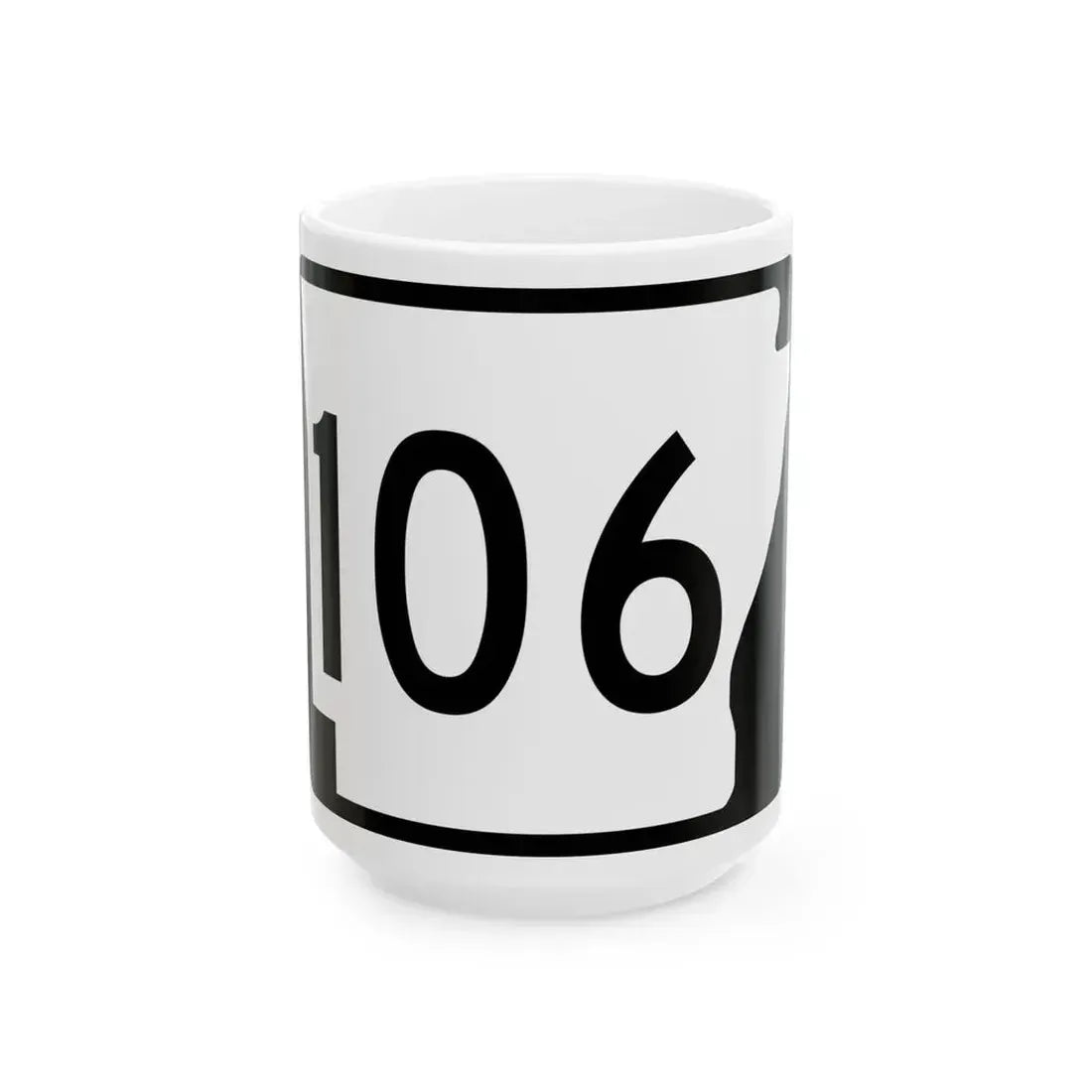 Arkansas 106 (Arkansas) (Road Sign) White Coffee Mug 15oz - Go Mug Yourself