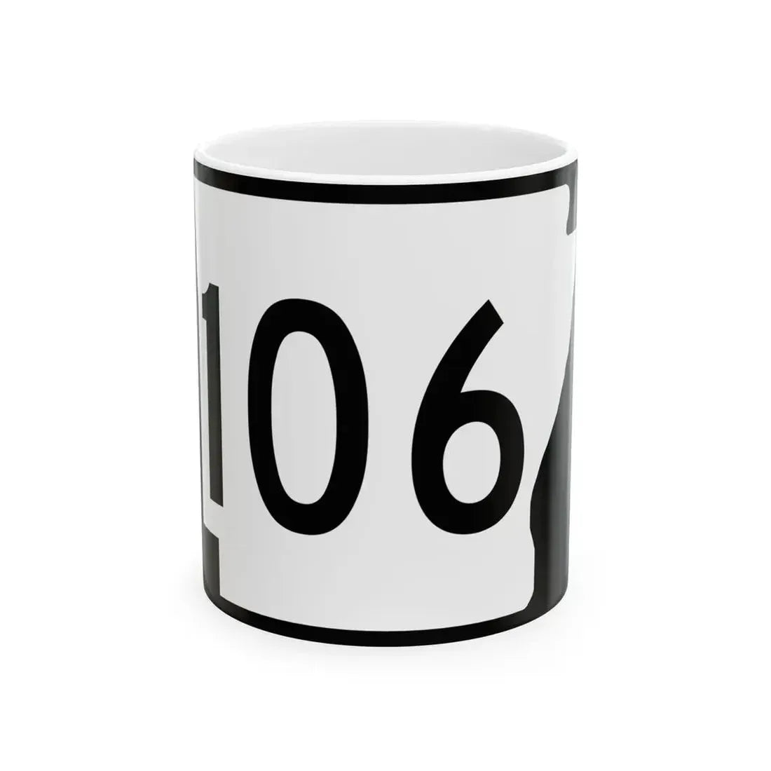 Arkansas 106 (Arkansas) (Road Sign) White Coffee Mug - Go Mug Yourself
