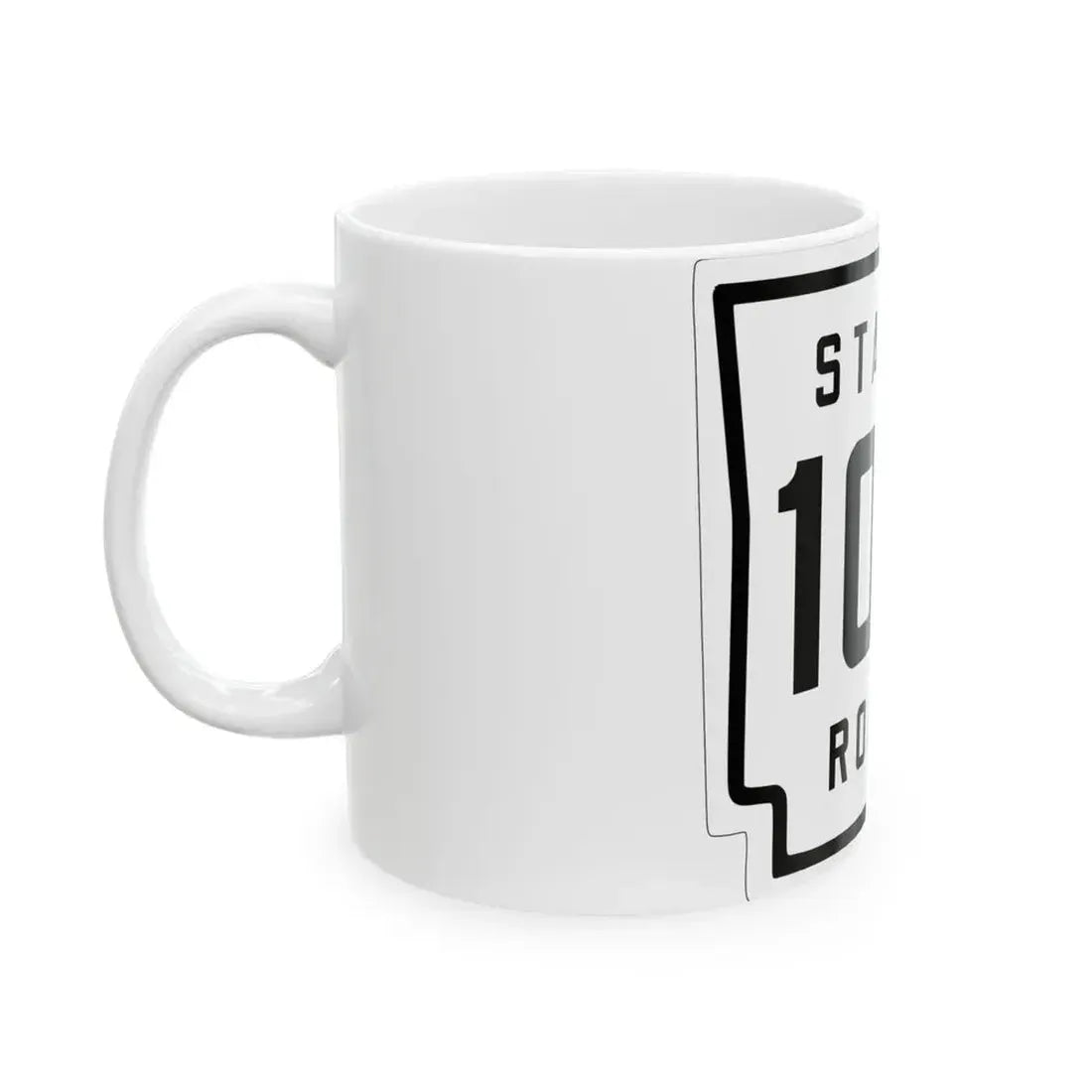 Arkansas 107 1926 (Arkansas) (Road Sign) White Coffee Mug - Go Mug Yourself