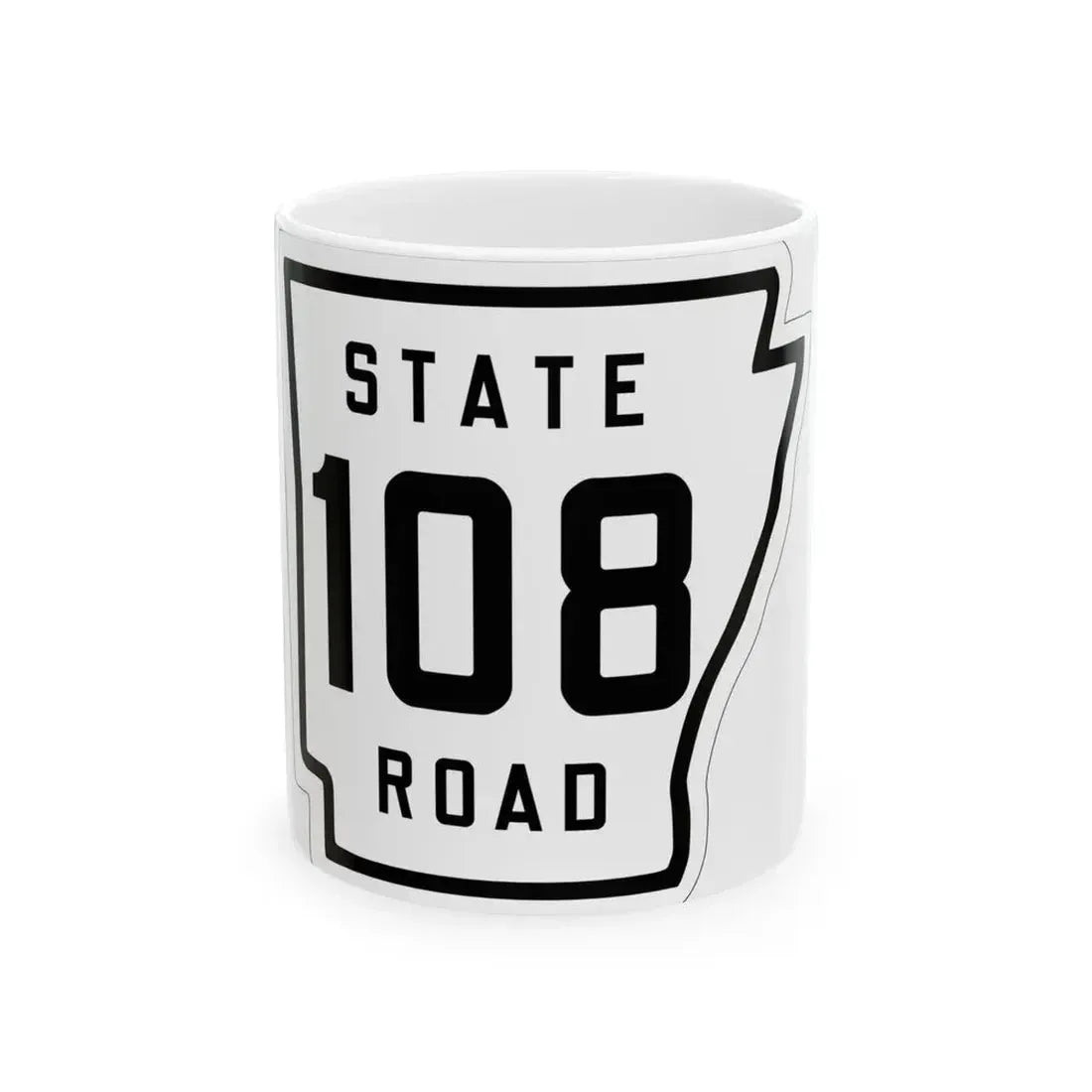Arkansas 108 1926 (Arkansas) (Road Sign) White Coffee Mug - Go Mug Yourself
