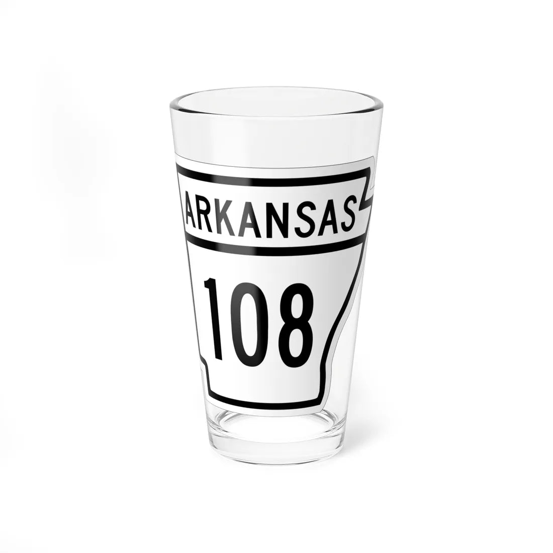 Arkansas 108 1948 (Arkansas) (Road Sign) Pint Glss 16oz 16oz - Go Mug Yourself