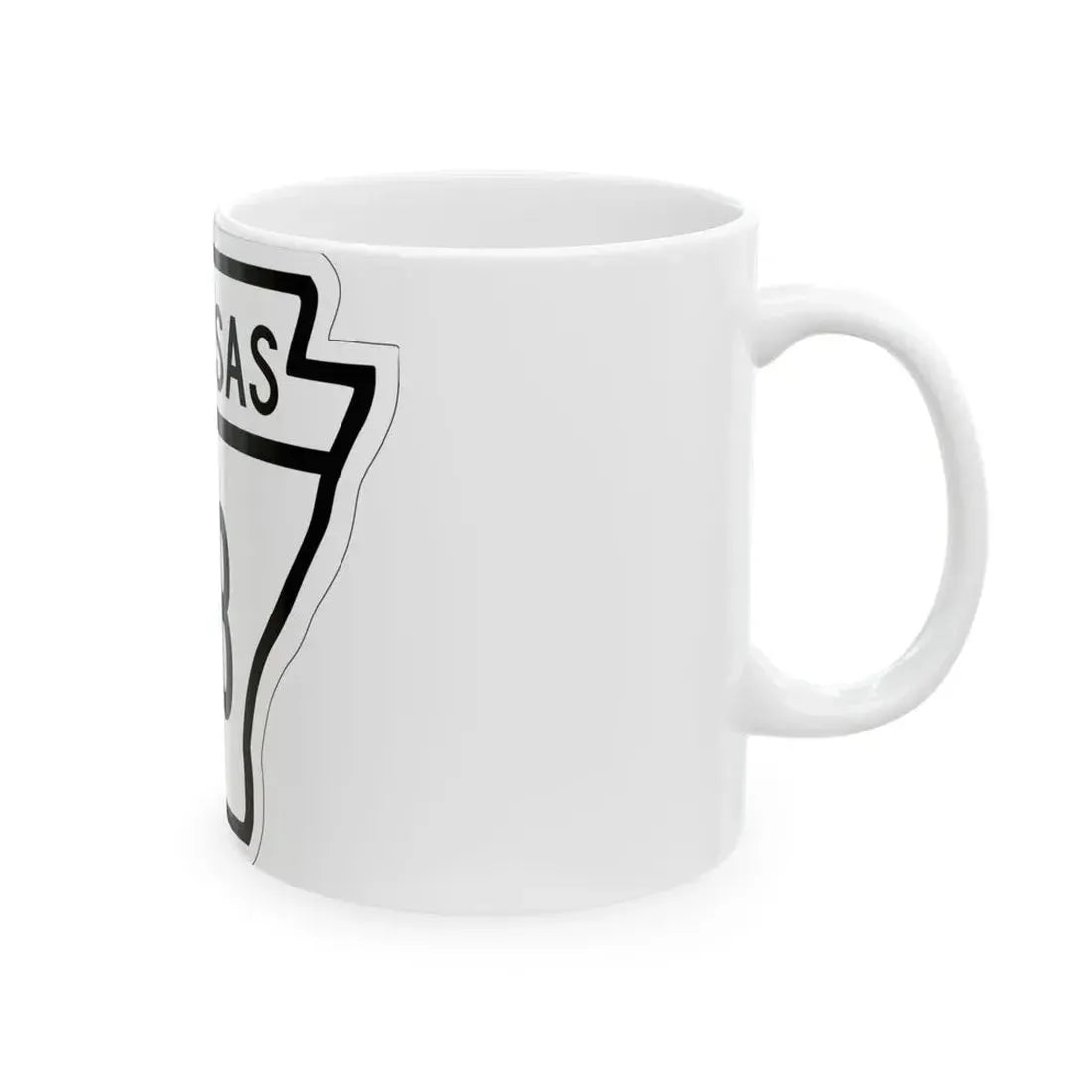 Arkansas 108 1948 (Arkansas) (Road Sign) White Coffee Mug - Go Mug Yourself