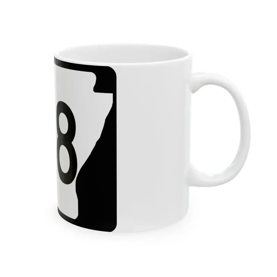 Arkansas 108 (Arkansas) (Road Sign) White Coffee Mug - Go Mug Yourself