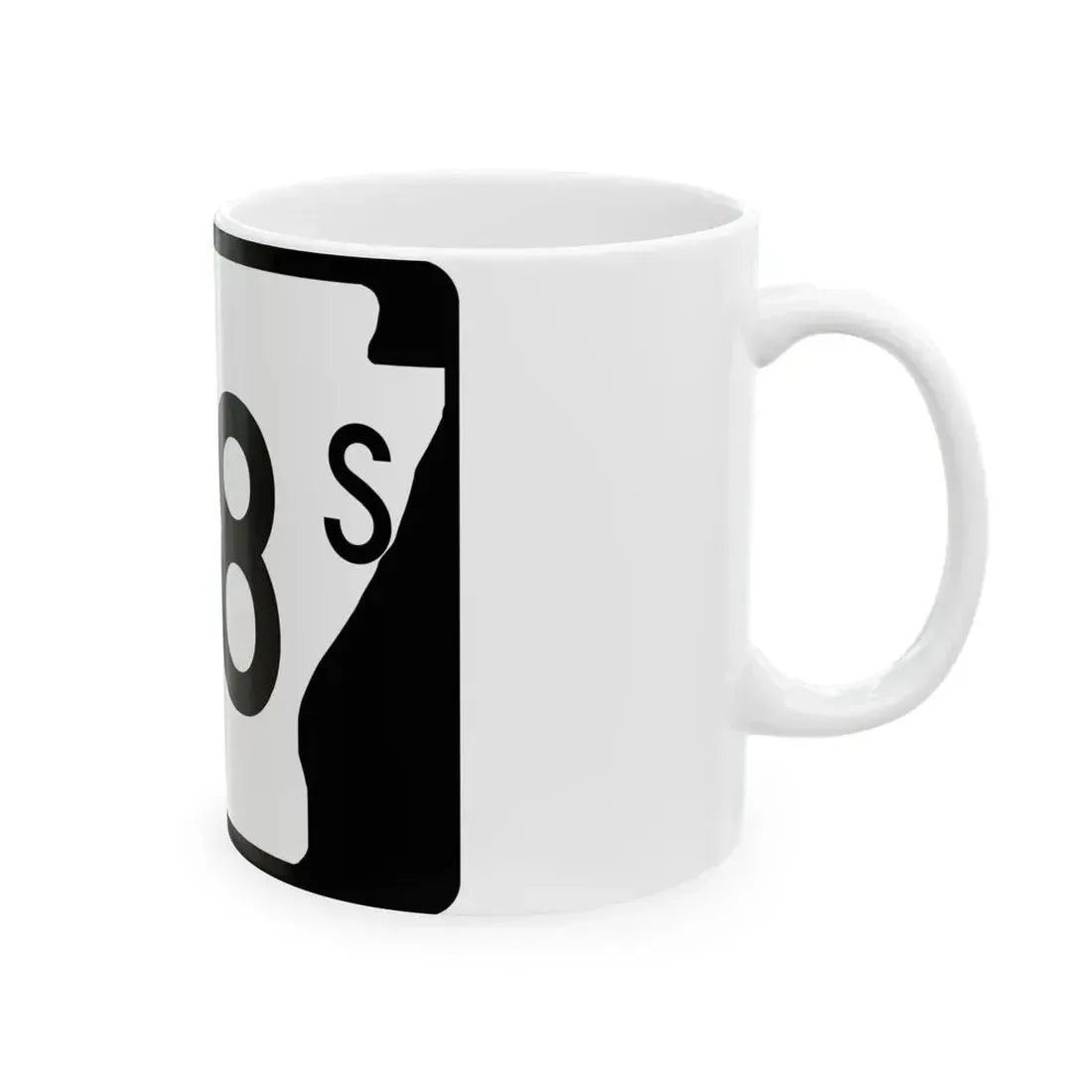 Arkansas 108S (Arkansas) (Road Sign) White Coffee Mug - Go Mug Yourself