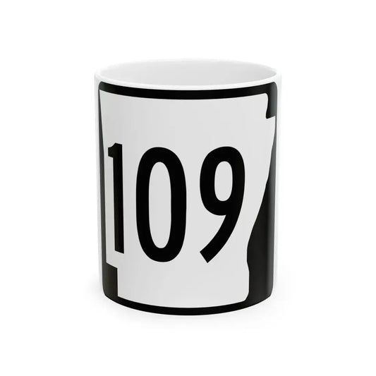 Arkansas 109 1970 (Arkansas) (Road Sign) White Coffee Mug 11oz - Go Mug Yourself