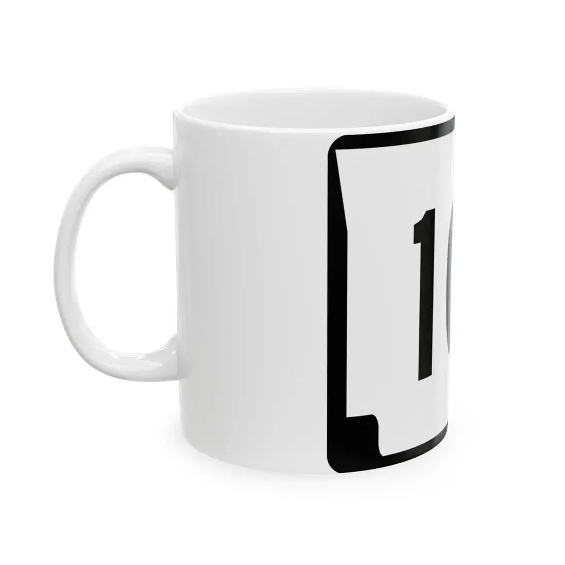 Arkansas 10S (Arkansas) (Road Sign) White Coffee Mug - Go Mug Yourself