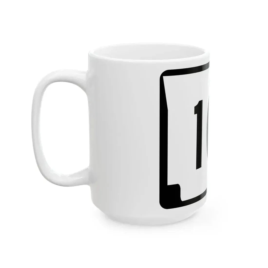 Arkansas 10S (Arkansas) (Road Sign) White Coffee Mug - Go Mug Yourself