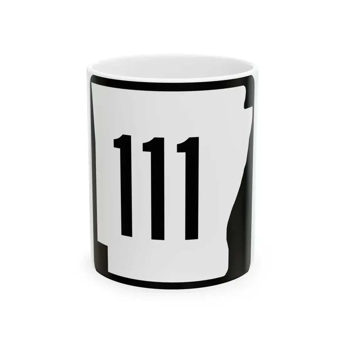 Arkansas 111 1970 (Arkansas) (Road Sign) White Coffee Mug - Go Mug Yourself