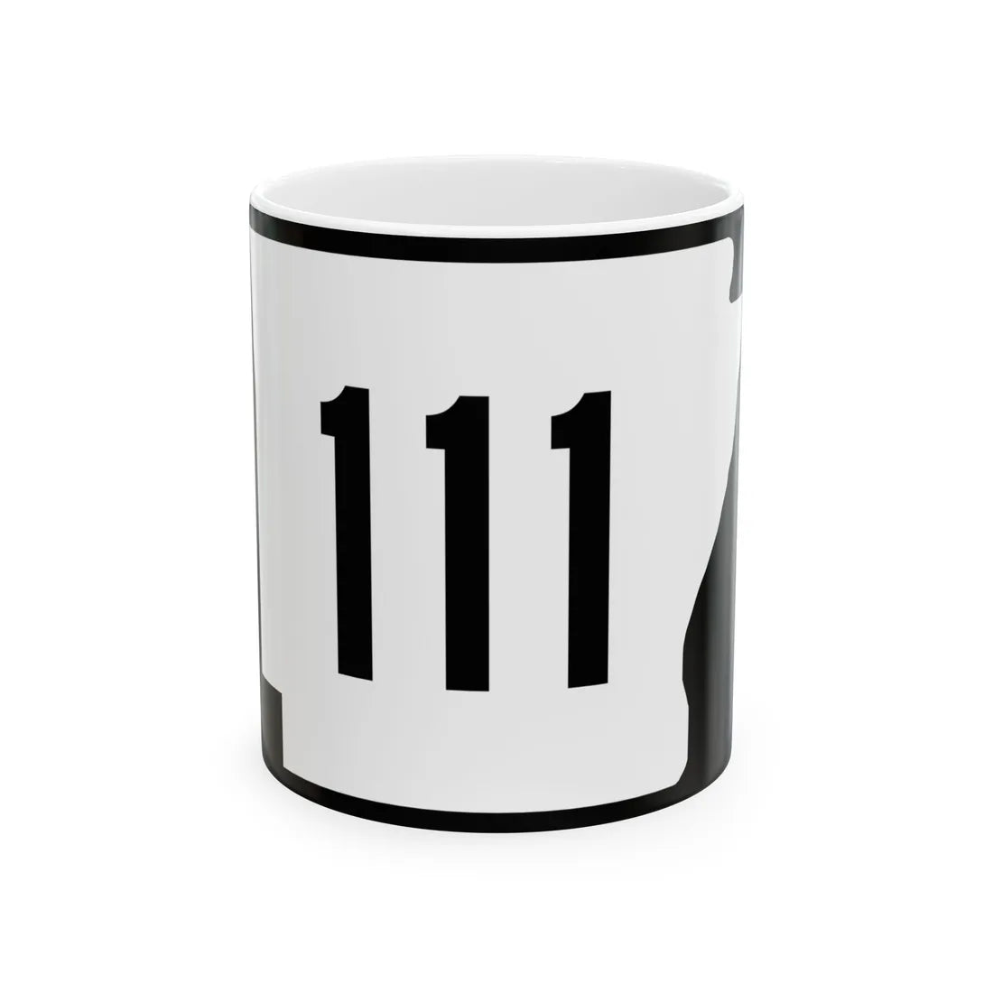 Arkansas 111 (Arkansas) (Road Sign) White Coffee Mug 11oz - Go Mug Yourself
