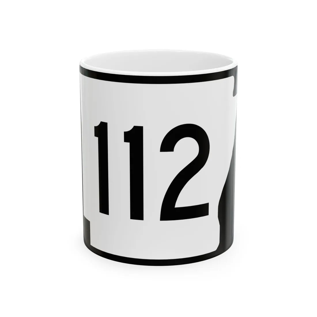 Arkansas 112 (Arkansas) (Road Sign) White Coffee Mug 11oz - Go Mug Yourself
