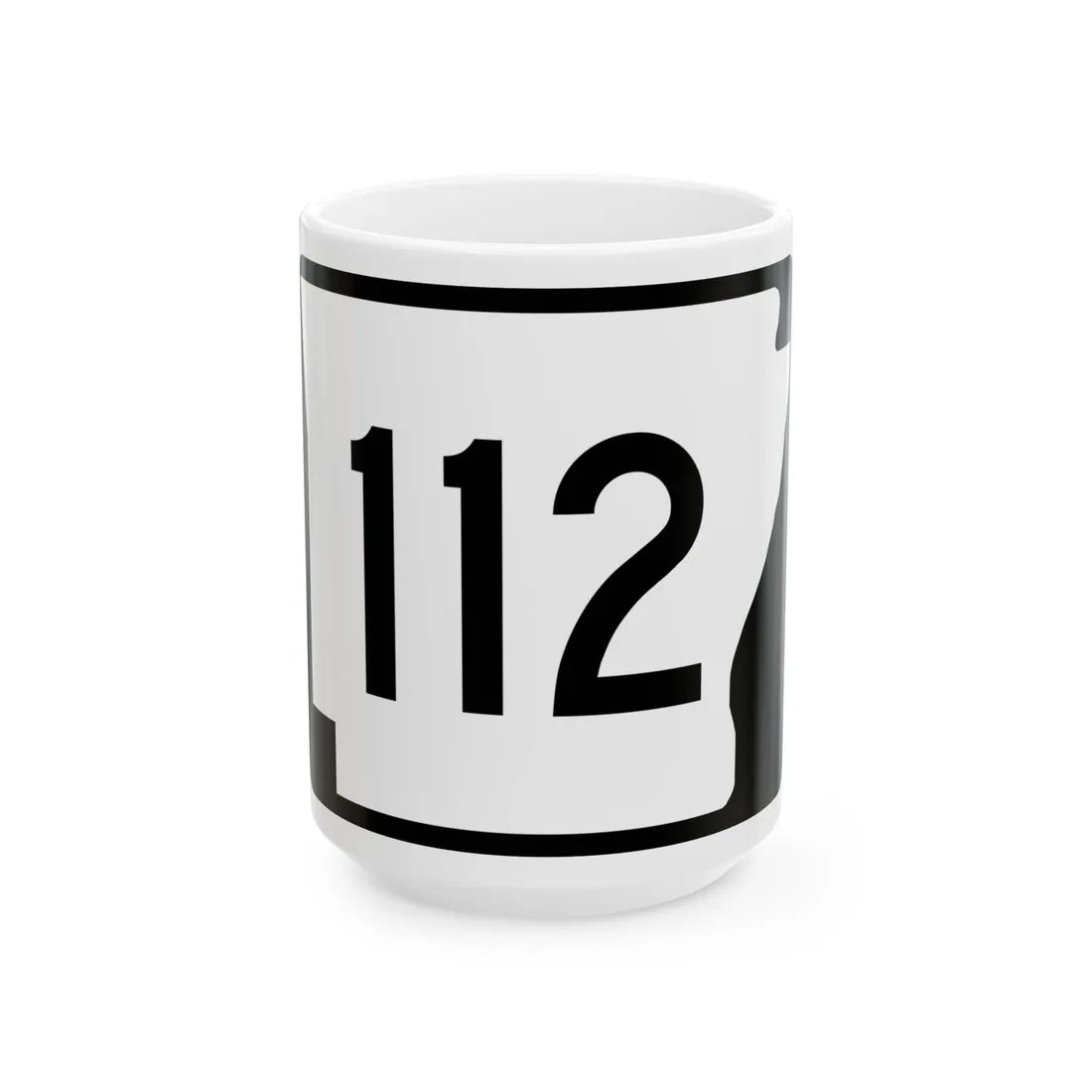 Arkansas 112 (Arkansas) (Road Sign) White Coffee Mug 15oz - Go Mug Yourself