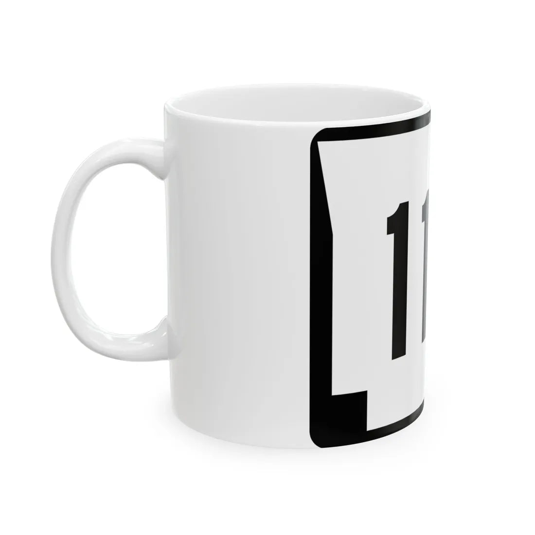 Arkansas 113 (Arkansas) (Road Sign) White Coffee Mug - Go Mug Yourself