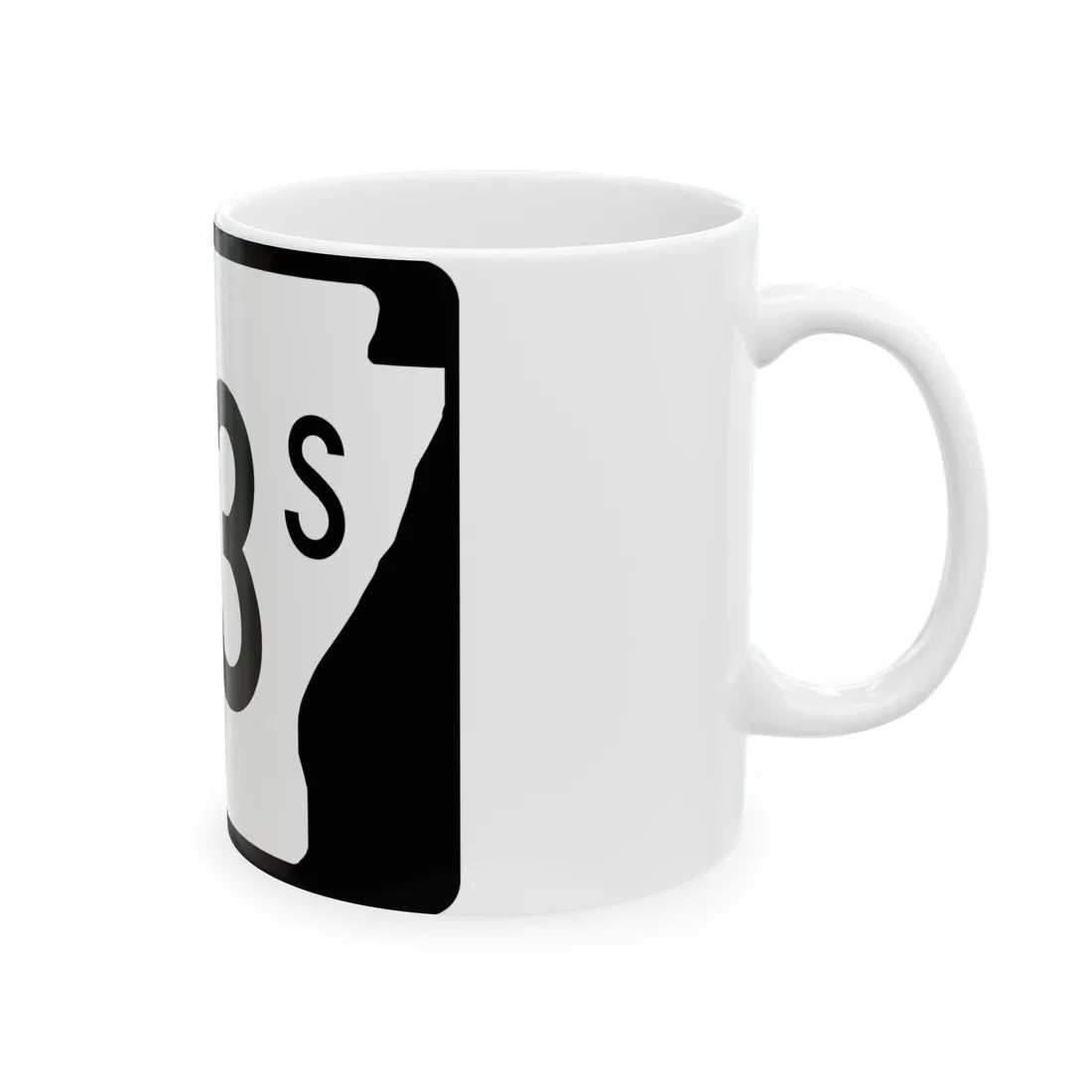 Arkansas 113S (Arkansas) (Road Sign) White Coffee Mug - Go Mug Yourself