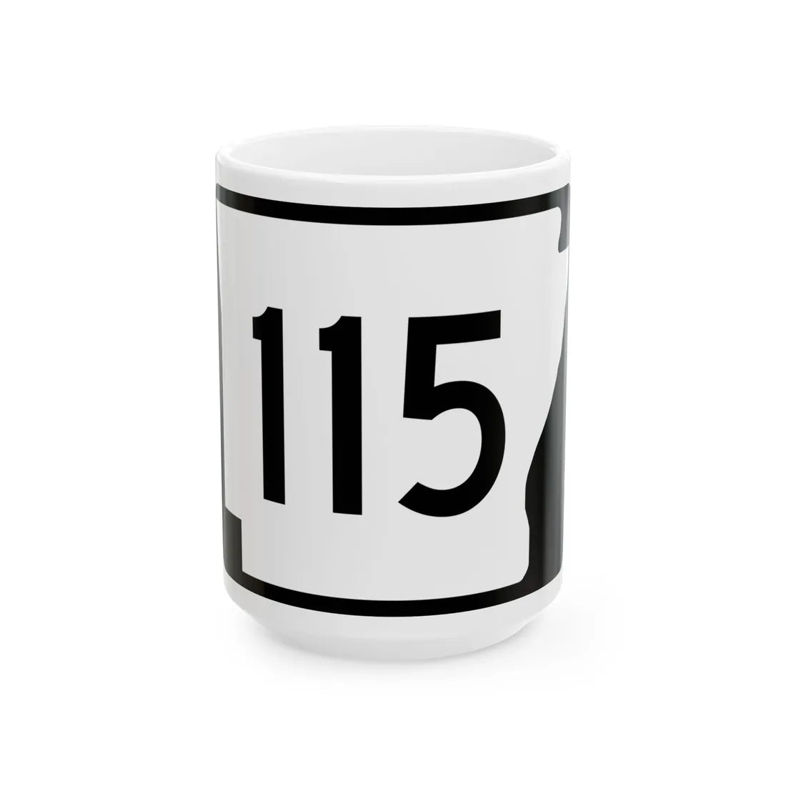 Arkansas 115 (Arkansas) (Road Sign) White Coffee Mug 15oz - Go Mug Yourself