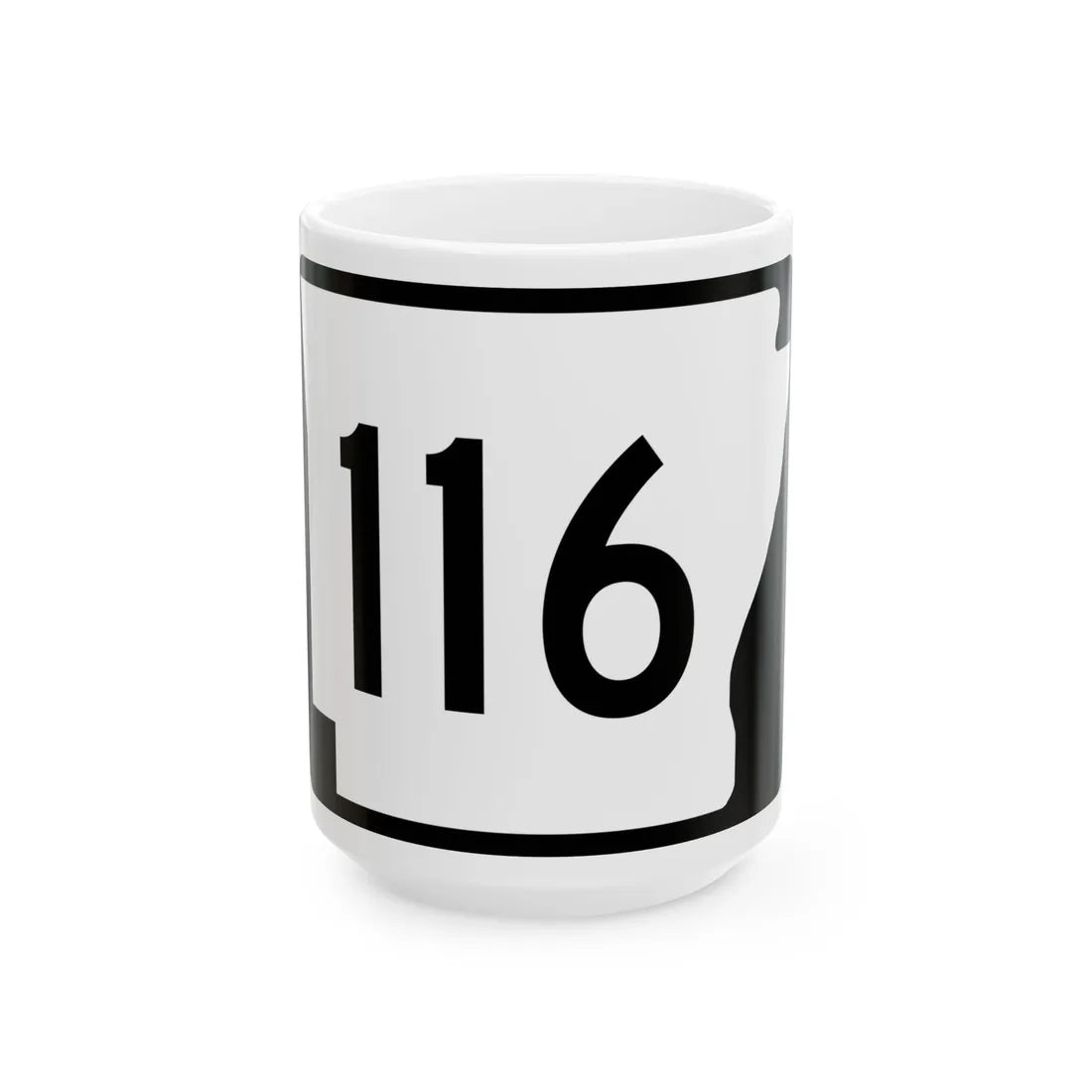 Arkansas 116 (Arkansas) (Road Sign) White Coffee Mug 15oz - Go Mug Yourself
