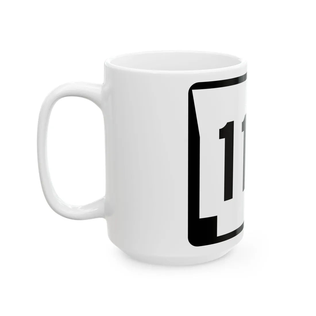 Arkansas 117 (Arkansas) (Road Sign) White Coffee Mug - Go Mug Yourself