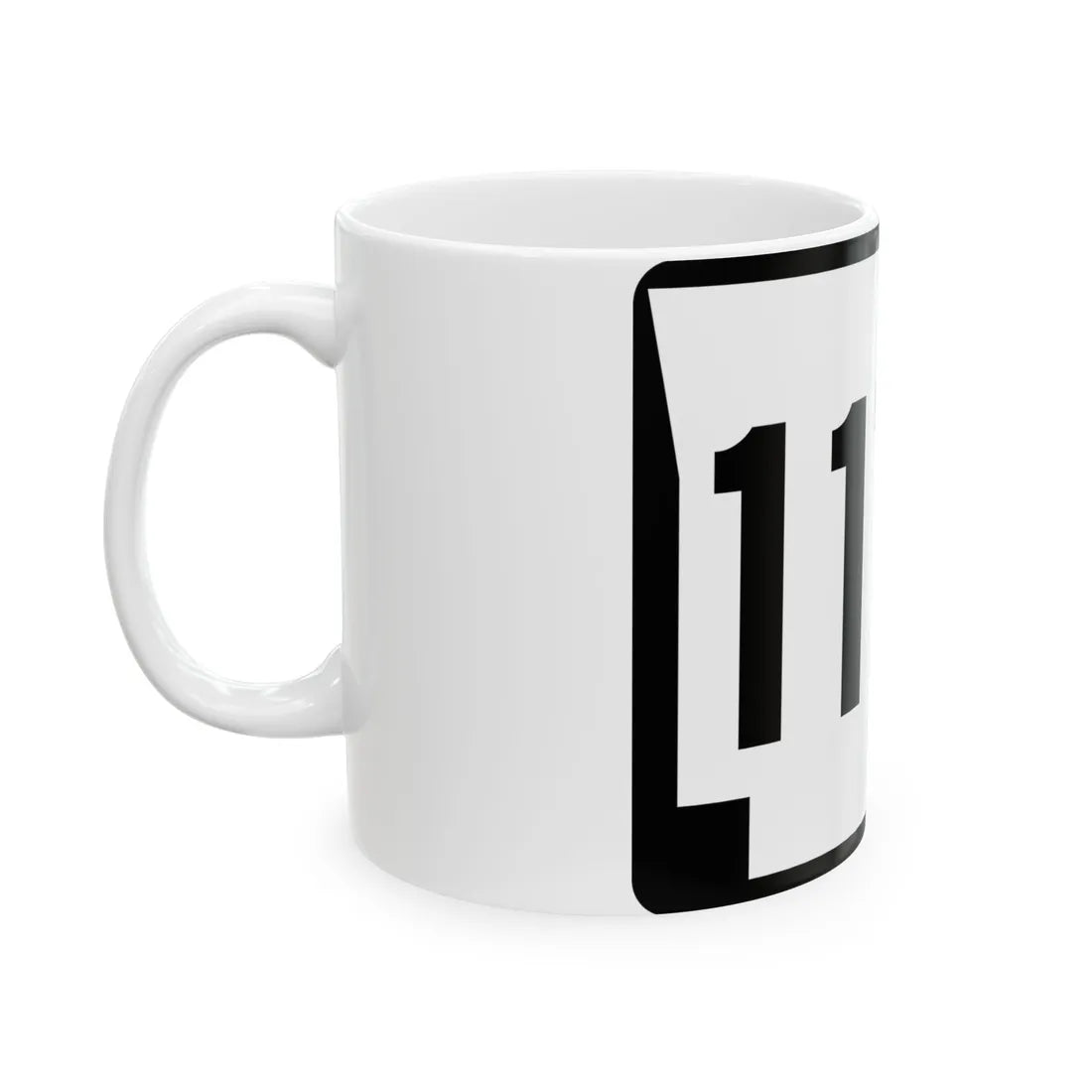 Arkansas 117S (Arkansas) (Road Sign) White Coffee Mug - Go Mug Yourself