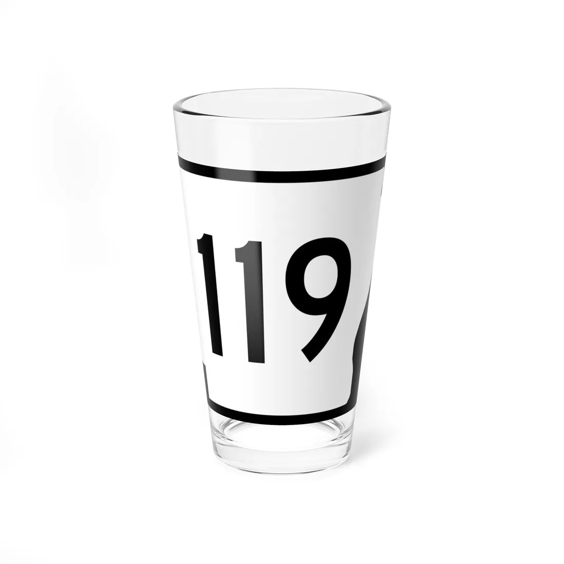 Arkansas 119 (Arkansas) (Road Sign) Pint Glss 16oz 16oz - Go Mug Yourself