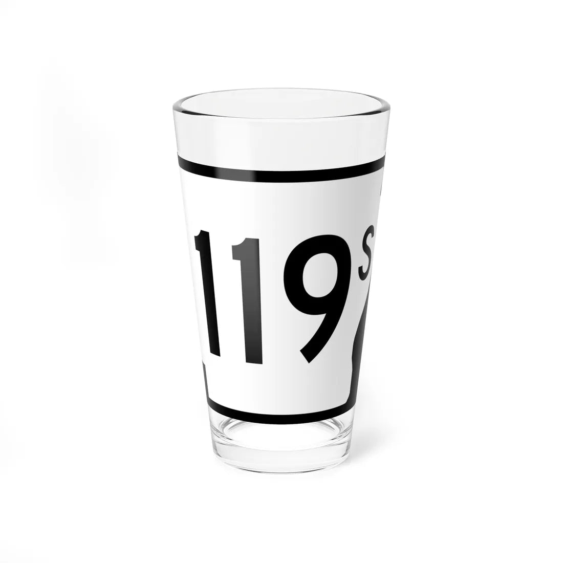Arkansas 119S (Arkansas) (Road Sign) Pint Glss 16oz 16oz - Go Mug Yourself
