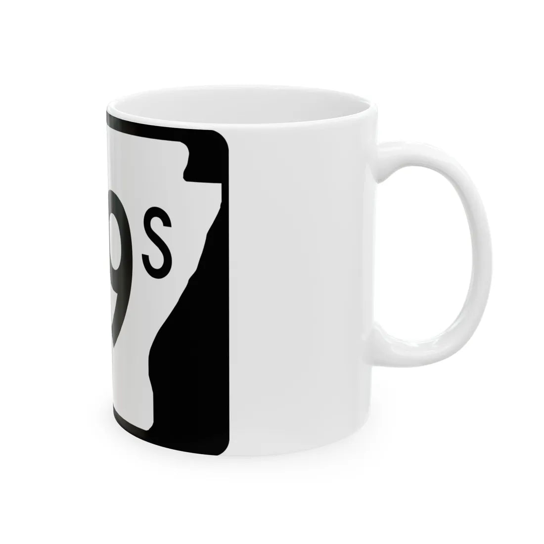 Arkansas 119S (Arkansas) (Road Sign) White Coffee Mug - Go Mug Yourself