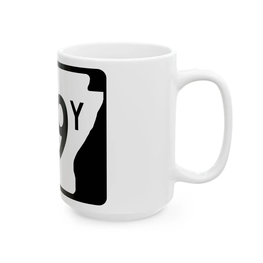 Arkansas 119Y (Arkansas) (Road Sign) White Coffee Mug - Go Mug Yourself