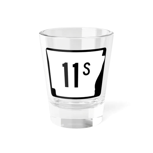 Arkansas 11S (Arkansas) (Road Sign) Shot Glass 1.5oz 1.5oz - Go Mug Yourself