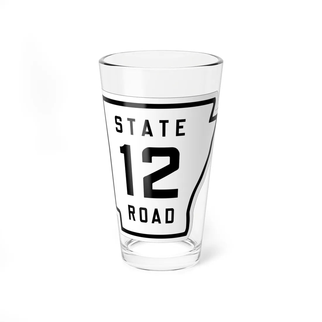 Arkansas 12 1926 (Arkansas) (Road Sign) Pint Glss 16oz 16oz - Go Mug Yourself