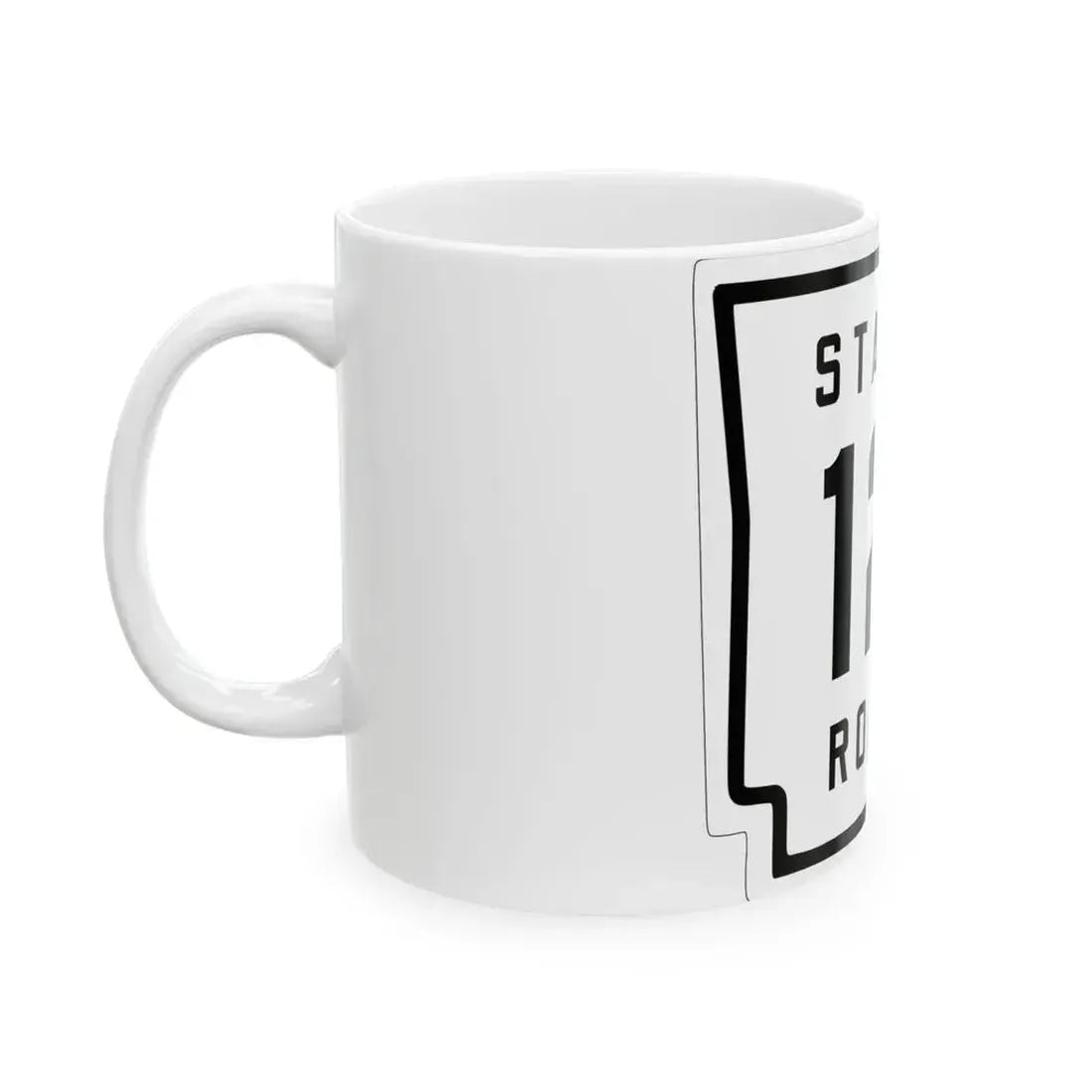 Arkansas 12 1926 (Arkansas) (Road Sign) White Coffee Mug - Go Mug Yourself