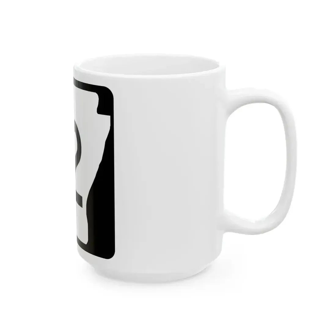 Arkansas 12 (Arkansas) (Road Sign) White Coffee Mug - Go Mug Yourself