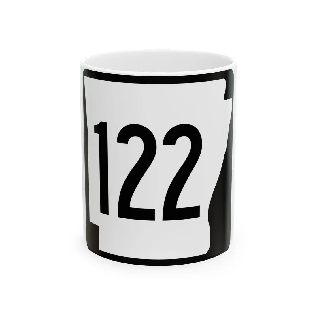 Arkansas 122 1970 (Arkansas) (Road Sign) White Coffee Mug 11oz - Go Mug Yourself